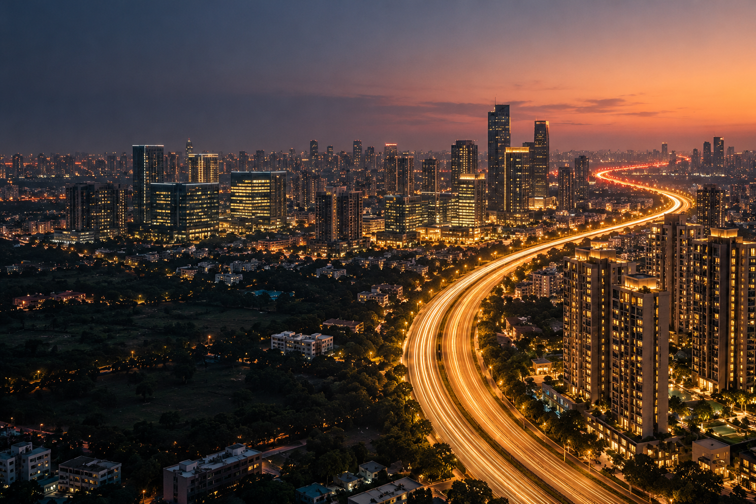 Gurgaon skyline