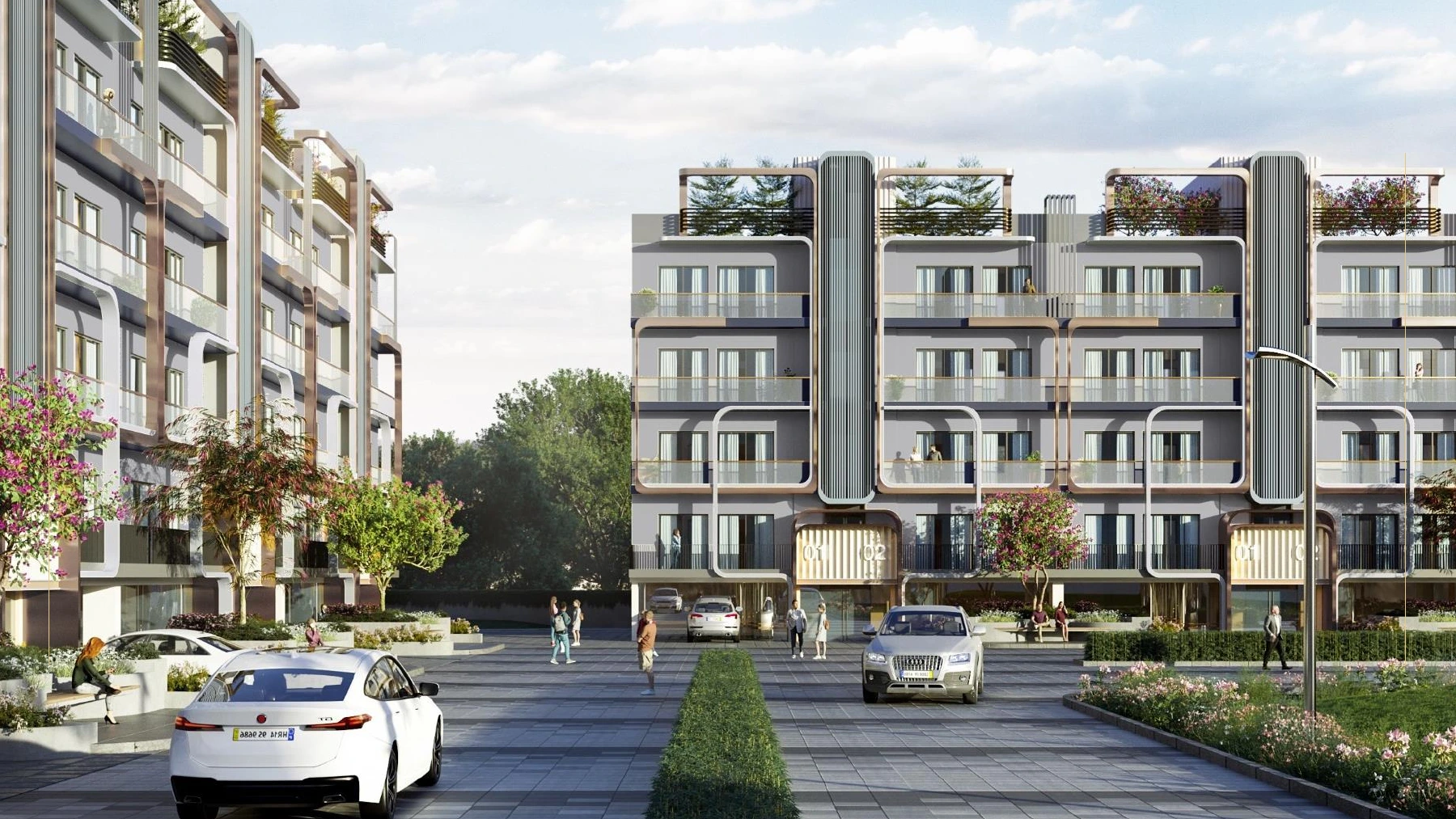 M3M Antalya Hills architectural illustration