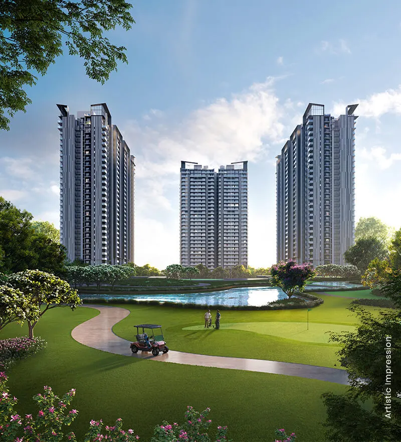 M3M Golf Hills — developer architectural visual 1