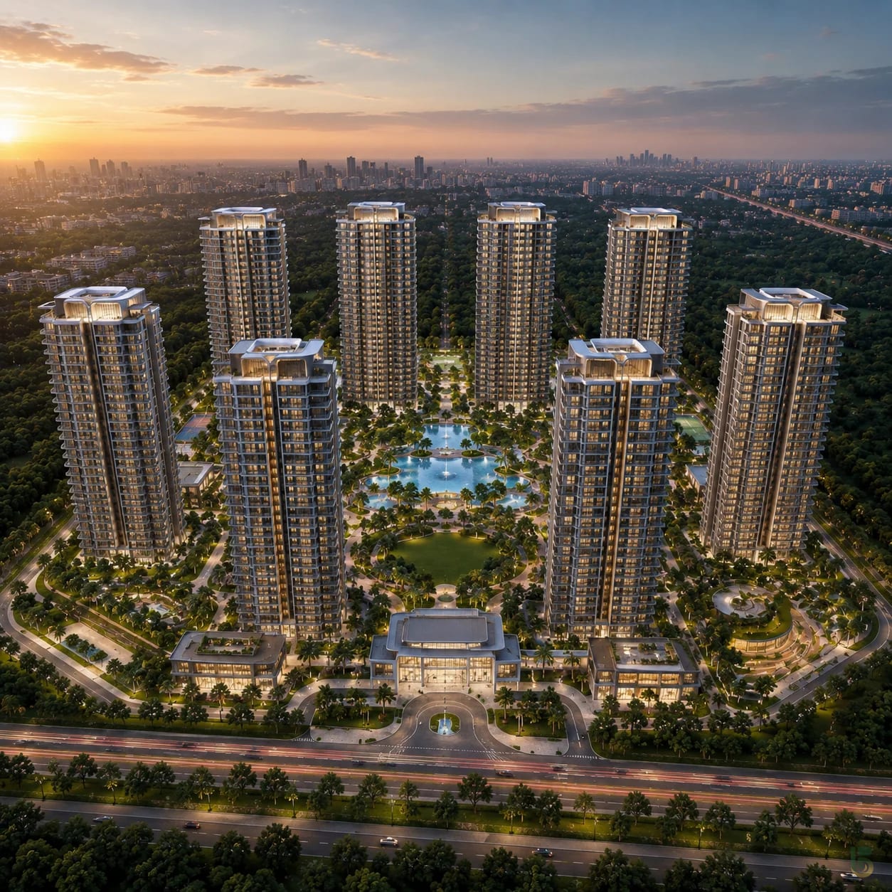 M3M — Upcoming Sector 58 Project architectural illustration