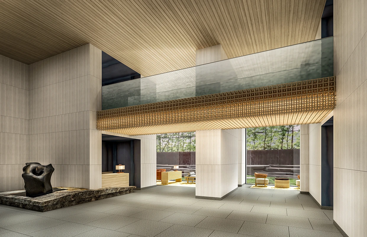 Three Sixty North — illustrative lobby marketing visual
