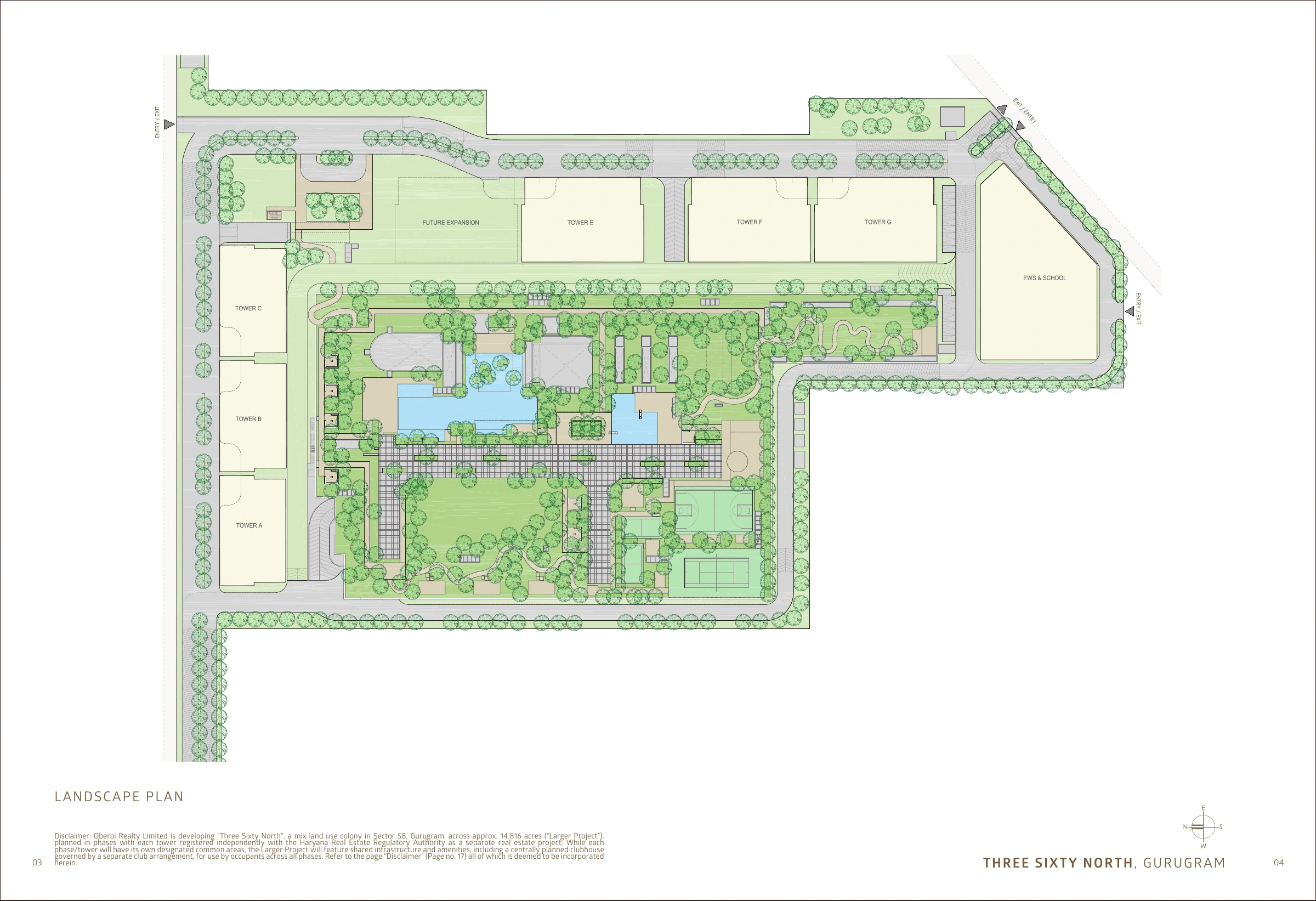 Three Sixty North — landscape plan