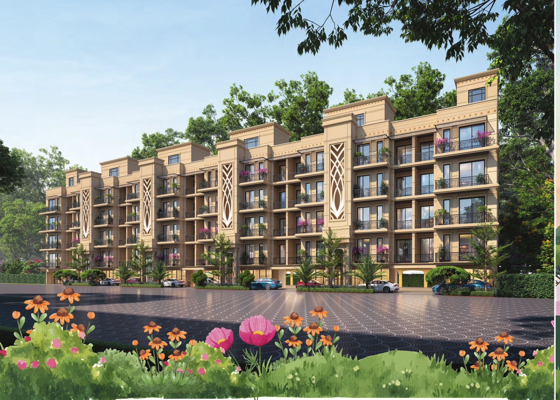 Paras Florett architectural illustration
